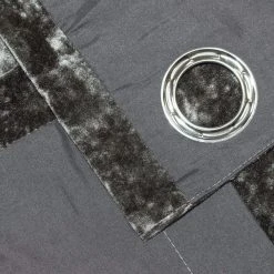 Verona Pewter Velvet Eyelet Curtain 8 Verona Pewter Velvet Eyelet Curtain -Dunelm Shop 30638923 alt06