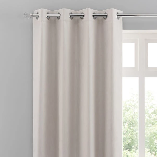 Dunelm Solar Ivory Blackout Eyelet Curtains 3 Dunelm Solar Ivory Blackout Eyelet Curtains