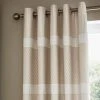 Dunelm Bardot Cream Blackout Eyelet Curtains 1 Dunelm Bardot Cream Blackout Eyelet Curtains -Dunelm Shop 30646465