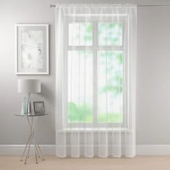 Dunelm Camden White Slot Top Single Voile Panel 10 Dunelm Camden White Slot Top Single Voile Panel -Dunelm Shop 30647692 alt04