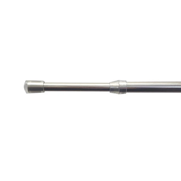 Dunelm Satin Silver Extendable Tension Rod 3 Dunelm Satin Silver Extendable Tension Rod
