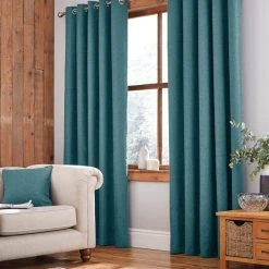 Dunelm Jennings Peacock Thermal Eyelet Curtains 7 Dunelm Jennings Peacock Thermal Eyelet Curtains -Dunelm Shop 30649386 alt01