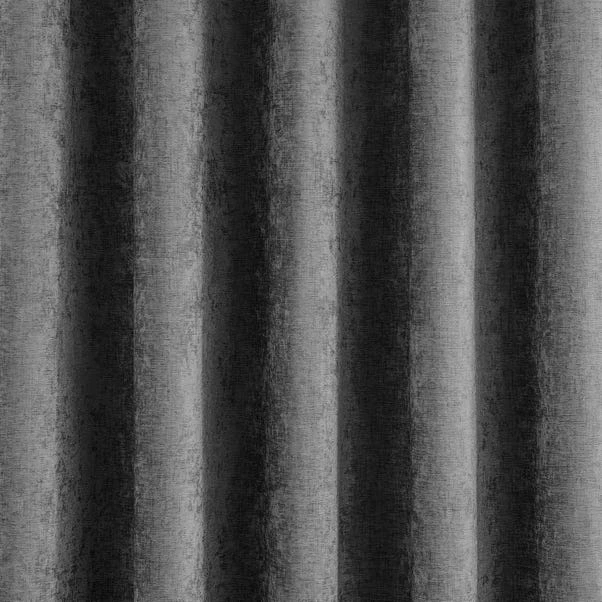 Dunelm Chenille Grey Thermal Eyelet Door Curtain 5 Dunelm Chenille Grey Thermal Eyelet Door Curtain - Image 3