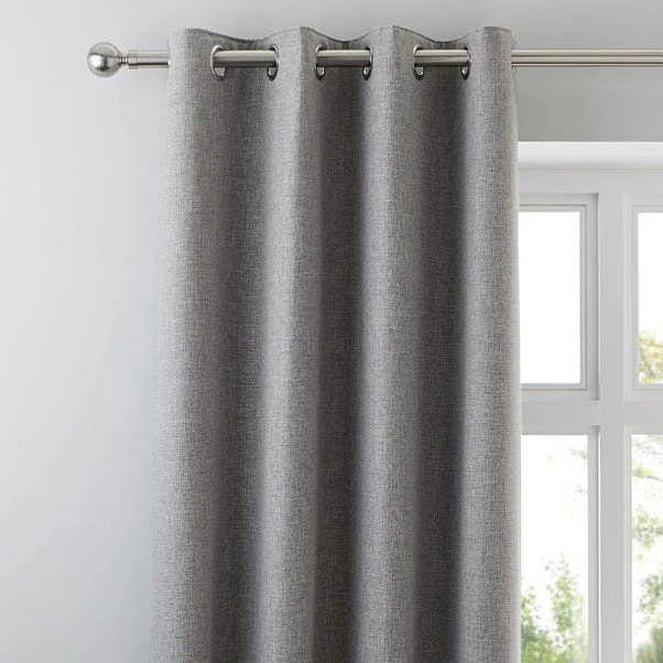 Dunelm Jennings Grey Thermal Eyelet Curtains 3 Dunelm Jennings Grey Thermal Eyelet Curtains