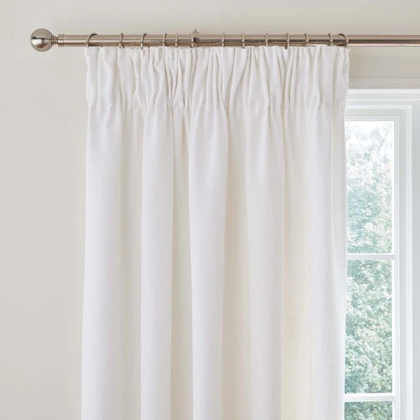 Dunelm Vermont White Pencil Pleat Curtains 3 Dunelm Vermont White Pencil Pleat Curtains