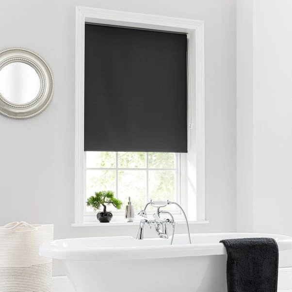 Dunelm Charcoal Blackout Moisture Resistant Roller Blind 3 Dunelm Charcoal Blackout Moisture Resistant Roller Blind