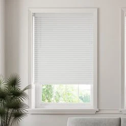 Dunelm 50mm Slats Room Darkening White Venetian Blind