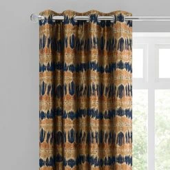 Luxury Collection Budapest Midnight Spice Jacquard Eyelet Curtains