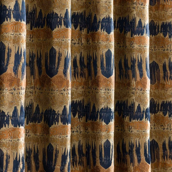 Luxury Collection Budapest Midnight Spice Jacquard Eyelet Curtains 5 Luxury Collection Budapest Midnight Spice Jacquard Eyelet Curtains - Image 3