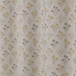 Luxury Collection Fleur Floral Jacquard Ochre Eyelet Curtains 10 Luxury Collection Fleur Floral Jacquard Ochre Eyelet Curtains -Dunelm Shop 30668158 alt02
