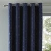 Elements Sten Geometric Velour Navy Eyelet Curtains 1 Elements Sten Geometric Velour Navy Eyelet Curtains -Dunelm Shop 30669085
