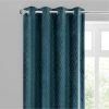 Dunelm Valencia Velvet Geometric Teal Eyelet Curtains 2 Dunelm Valencia Velvet Geometric Teal Eyelet Curtains -Dunelm Shop 30670266