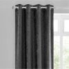 Dunelm Valencia Velvet Geometric Charcoal Eyelet Curtains 2 Dunelm Valencia Velvet Geometric Charcoal Eyelet Curtains -Dunelm Shop 30670278