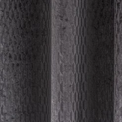 Dunelm Valencia Velvet Geometric Charcoal Eyelet Curtains 10 Dunelm Valencia Velvet Geometric Charcoal Eyelet Curtains -Dunelm Shop 30670278 alt02