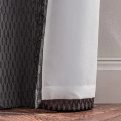 Dunelm Valencia Velvet Geometric Charcoal Eyelet Curtains 13 Dunelm Valencia Velvet Geometric Charcoal Eyelet Curtains -Dunelm Shop 30670278 alt06