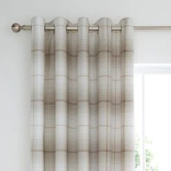 Dunelm Albie Natural Blackout Eyelet Curtains