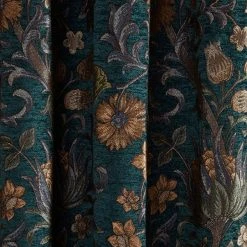 Dunelm Betsy Chenille Jacquard Lagoon Pencil Pleat Curtains 10 Dunelm Betsy Chenille Jacquard Lagoon Pencil Pleat Curtains -Dunelm Shop 30671953 alt02