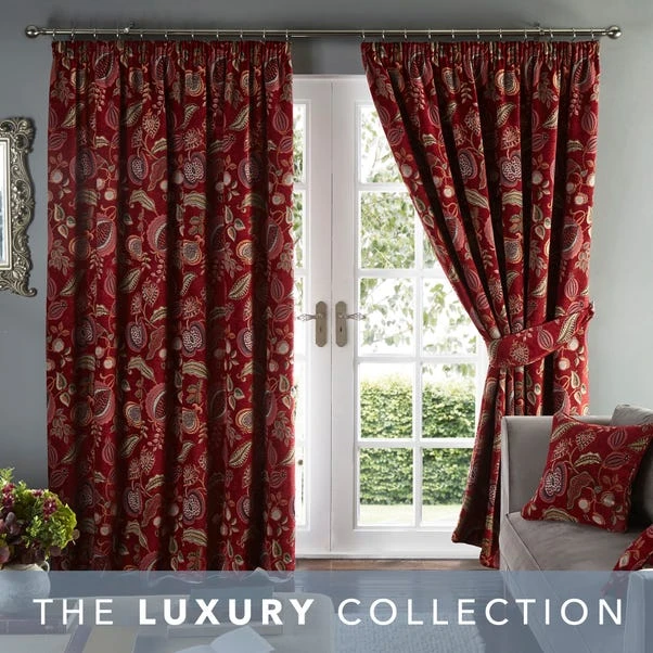 Luxury Collection Edina Chenille Pencil Pleat Curtains 4 Luxury Collection Edina Chenille Pencil Pleat Curtains - Image 2