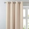 Dunelm Luna Brushed Natural Blackout Eyelet Curtains 1 Dunelm Luna Brushed Natural Blackout Eyelet Curtains -Dunelm Shop 30672315