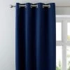 Dunelm Luna Brushed Navy Blackout Eyelet Curtains 2 Dunelm Luna Brushed Navy Blackout Eyelet Curtains -Dunelm Shop 30672322