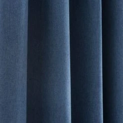 Dunelm Luna Brushed Navy Blackout Eyelet Curtains -Dunelm Shop 30672322 alt02