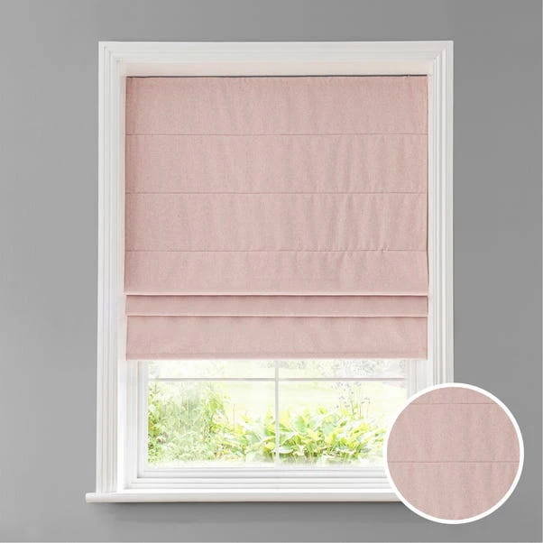 Dunelm Luna Blush Blackout Roman Blind 3 Dunelm Luna Blush Blackout Roman Blind