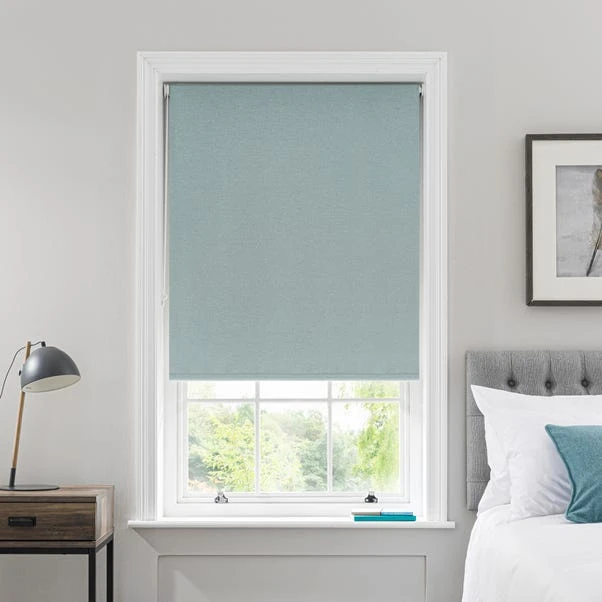 Dunelm Luna Seafoam Blackout Roller Blind 3 Dunelm Luna Seafoam Blackout Roller Blind