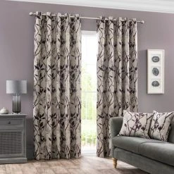 Dunelm Zen Plum Jacquard Eyelet Curtains 9 Dunelm Zen Plum Jacquard Eyelet Curtains -Dunelm Shop 30672653 alt01