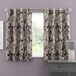Dunelm Zen Plum Jacquard Eyelet Curtains 12 Dunelm Zen Plum Jacquard Eyelet Curtains -Dunelm Shop 30672653 alt05