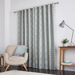 Dunelm York Jacquard Duck Egg Eyelet Curtains 10 Dunelm York Jacquard Duck Egg Eyelet Curtains -Dunelm Shop 30672780 alt04