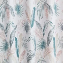 Dunelm Palm Leaf Teal Eyelet Curtains 9 Dunelm Palm Leaf Teal Eyelet Curtains -Dunelm Shop 30672788 alt02
