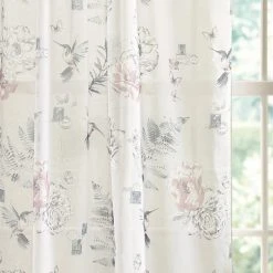 Dunelm Heavenly Hummingbird Dove Grey Slot Top Single Voile Panel 8 Dunelm Heavenly Hummingbird Dove Grey Slot Top Single Voile Panel -Dunelm Shop 30672851 alt02