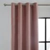 Luxury Collection Peyton Cotton Velvet Blush Eyelet Curtains 2 Luxury Collection Peyton Cotton Velvet Blush Eyelet Curtains -Dunelm Shop 30673109