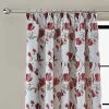 Dunelm Ellis Floral Jacquard Red Pencil Pleat Curtains 2 Dunelm Ellis Floral Jacquard Red Pencil Pleat Curtains -Dunelm Shop 30675444