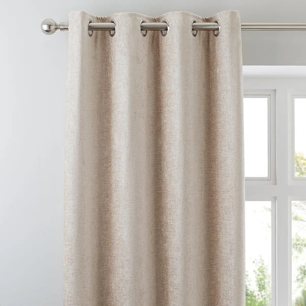 Luxury Collection Chenille Cream Eyelet Curtains 3 Luxury Collection Chenille Cream Eyelet Curtains