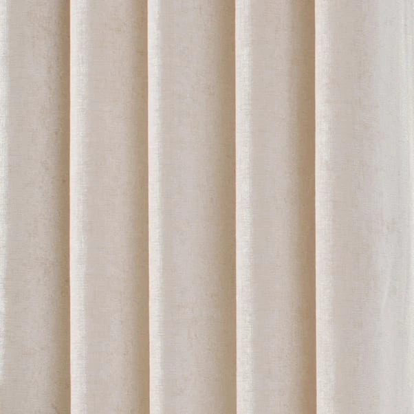 Luxury Collection Chenille Cream Eyelet Curtains 5 Luxury Collection Chenille Cream Eyelet Curtains - Image 3