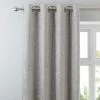 Luxury Collection Chenille Silver Eyelet Curtains -Dunelm Shop 30676955