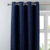 Luxury Collection Chenille Navy Eyelet Curtains -Dunelm Shop 30676964