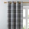 Luxury Collection Highland Check Dove Grey Eyelet Curtains 2 Luxury Collection Highland Check Dove Grey Eyelet Curtains -Dunelm Shop 30676973