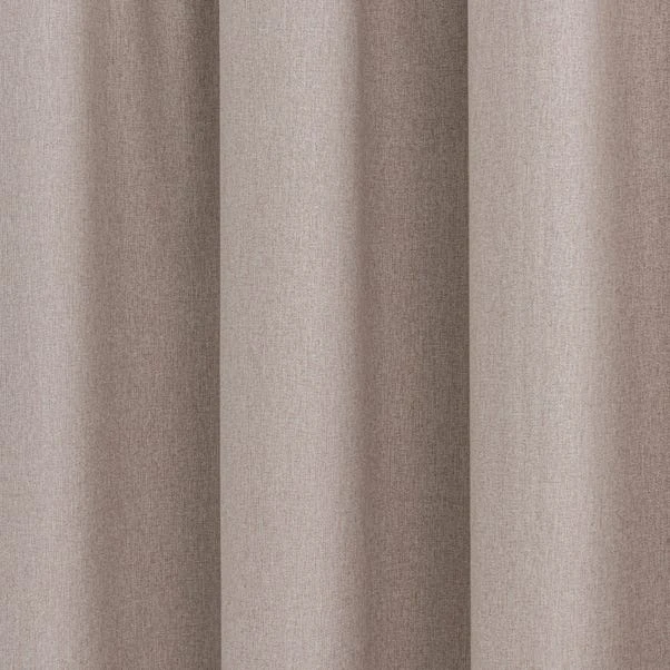 Dunelm Luna Brushed Pebble Blackout Pencil Pleat Curtains 5 Dunelm Luna Brushed Pebble Blackout Pencil Pleat Curtains - Image 3