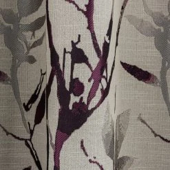 Dunelm Zen Jacquard Plum Pencil Pleat Curtains 10 Dunelm Zen Jacquard Plum Pencil Pleat Curtains -Dunelm Shop 30677084 alt02