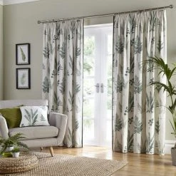 Dunelm Fern Green Pencil Pleat Curtains 11 Dunelm Fern Green Pencil Pleat Curtains -Dunelm Shop 30677758 alt03