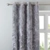 Dunelm Crushed Velour Silver Eyelet Curtains 1 Dunelm Crushed Velour Silver Eyelet Curtains -Dunelm Shop 30678058