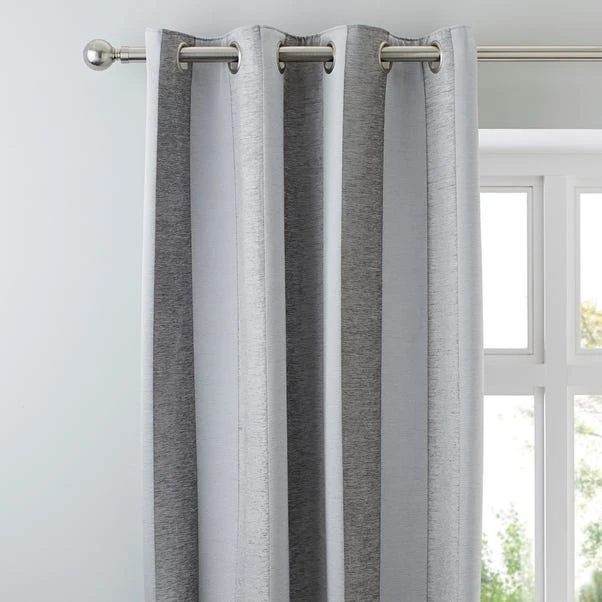Luxury Collection Parker Grey Chenille Eyelet Curtains 3 Luxury Collection Parker Grey Chenille Eyelet Curtains