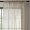 Dunelm Lucia Stripe Natural Slot Top Voile 1 Dunelm Lucia Stripe Natural Slot Top Voile -Dunelm Shop 30687295