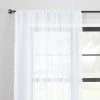 Dunelm Textured Pom Pom White Slot Top Voile 2 Dunelm Textured Pom Pom White Slot Top Voile -Dunelm Shop 30687371