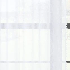 Dunelm Textured Pom Pom White Slot Top Voile 8 Dunelm Textured Pom Pom White Slot Top Voile -Dunelm Shop 30687371 alt02