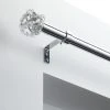 Dunelm Cecile Extendable Chrome Eyelet Curtain Pole Dia. 28mm 2 Dunelm Cecile Extendable Chrome Eyelet Curtain Pole Dia. 28mm -Dunelm Shop 30687635