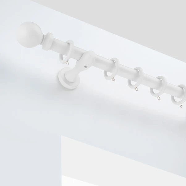 Dunelm Ashton Wooden Curtain Pole Dia. 28mm 3 Dunelm Ashton Wooden Curtain Pole Dia. 28mm