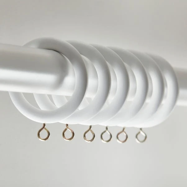 Dunelm Ashton Wooden Curtain Rings Dia. 28mm 3 Dunelm Ashton Wooden Curtain Rings Dia. 28mm